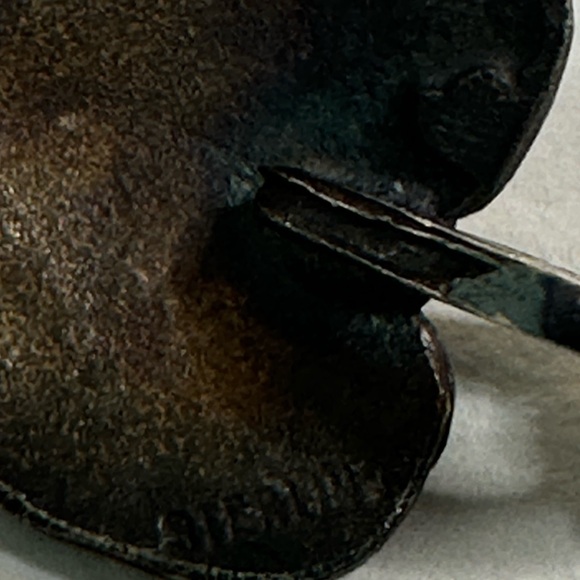 Vintage/Artisan Crafted Pendant & Chain - Stamped Sterling - Picture 8 of 9